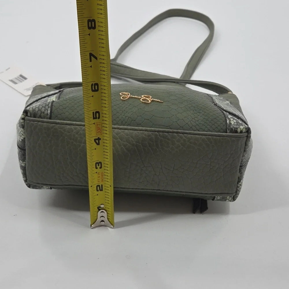 Jessica Simpson Olive Crossbody Bag with Snakeskin Detail NWT
